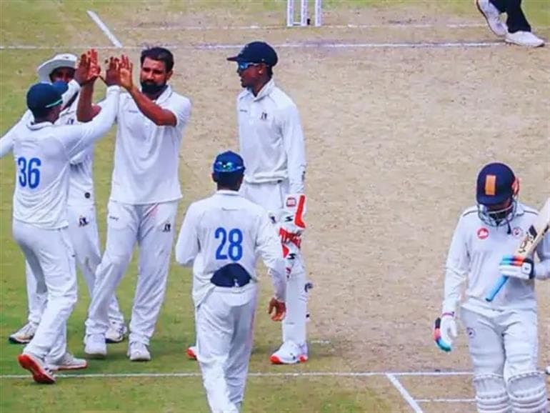 Ranji Trophy: Mohammed Shami’s Five-Wicket Haul, Chandigarh Thrash Kerala by an Innings; Chhattisgarh Close to Beating Delhi