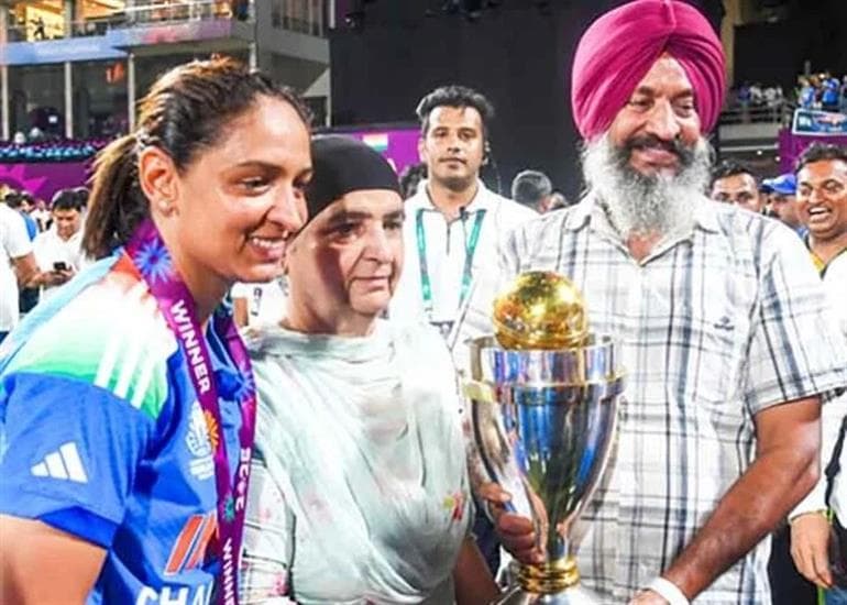 It feels wonderful that my daughter has been named for the Padma Shri’: Harmanpreet’s father Harminder Singh