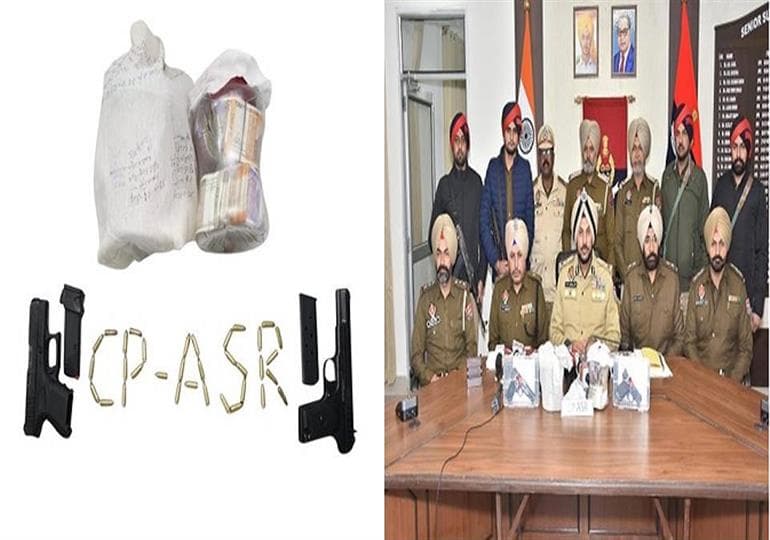 Four linked to cross-border narco-arms smuggling module held in Amritsar
