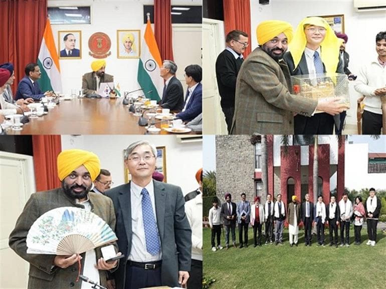 CM Mann’s efforts to attract investment bear fruit; South Korea steps forward to provide technological support to Punjab’s agriculture sector