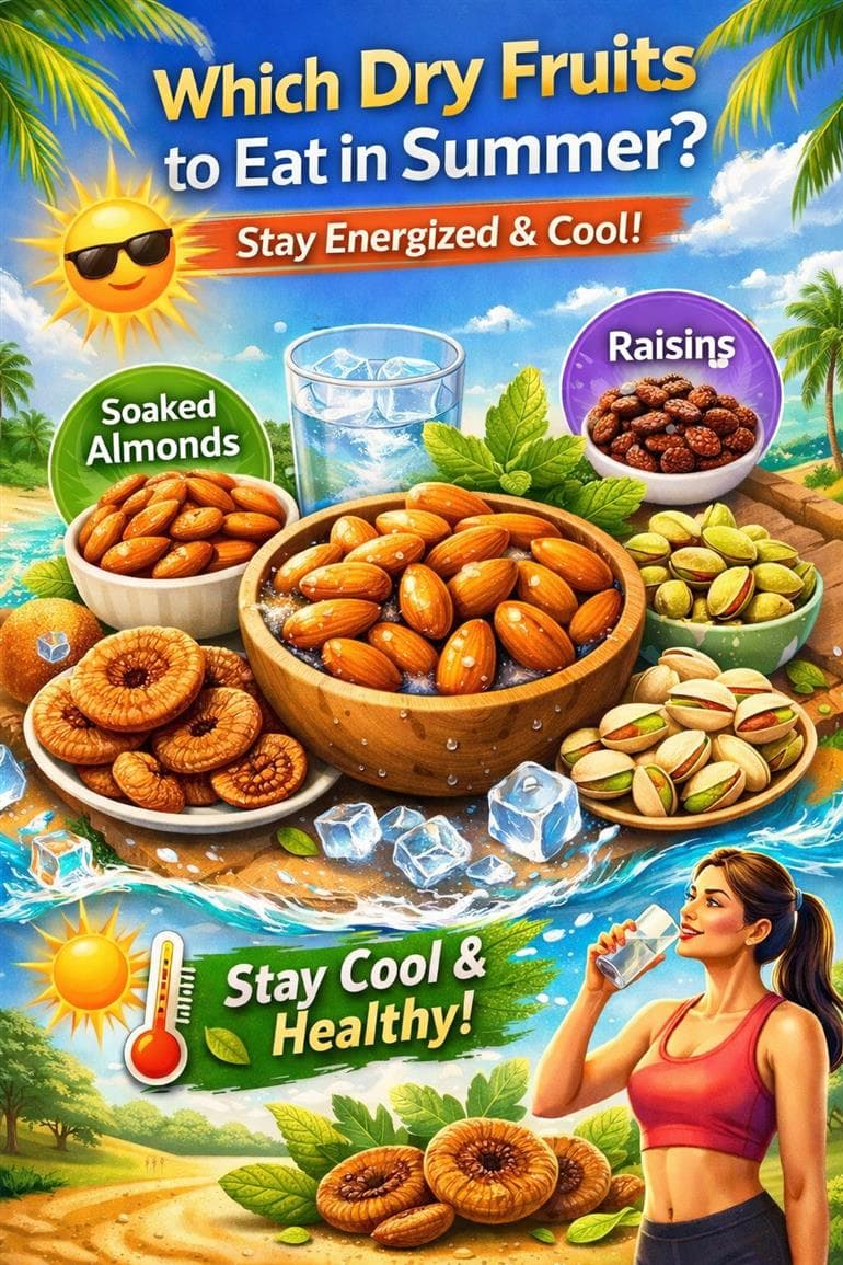 Which Dry Fruits Should You Eat in Summer? The Right Choice Keeps You Energetic and Cool 🌞