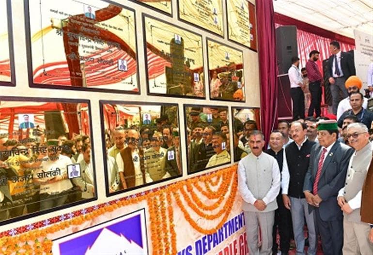 CM performs inaugurations and foundation stones of 17 development projects worth Rs. 190Cr