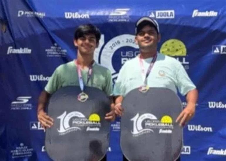 Historic Gold for India: Arjun-Aditya Shine at US Open Pickleball Championship 