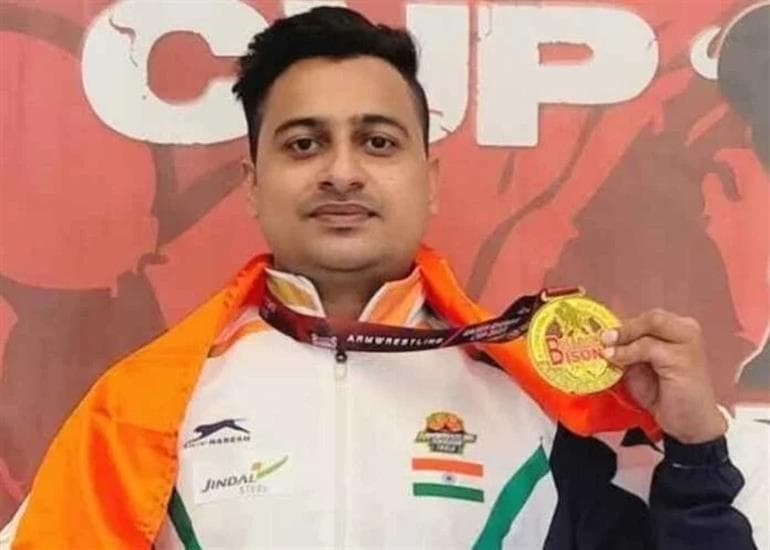 Shrimant Jha Shines with Gold at Norway Para-Armwrestling Cup 2026 