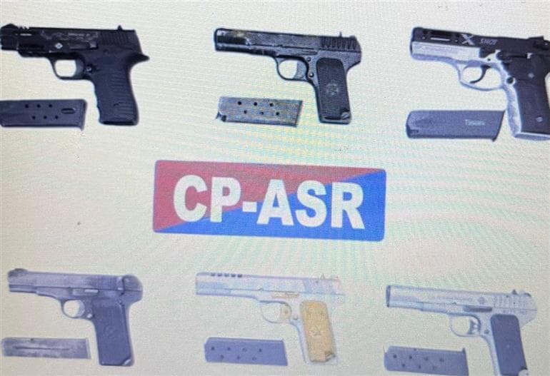 Amritsar Police Bust International Illegal Arms Smuggling Network, 3 Arrested with Six modern pistols