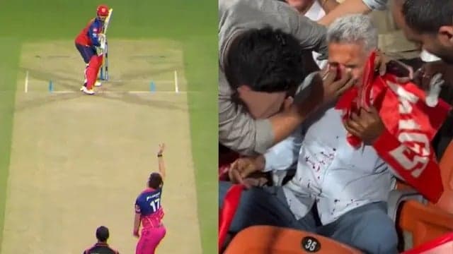 PBKS vs RR: Priyansh Arya’s Six Turns into Mishap, Elderly Fan Injured 