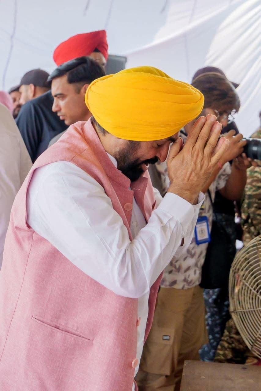 Punjab CM Bhagwant Mann Lays Foundation Stone of Sports Stadium in Native Village Satoj, Sends Strong Message on Sacrilege Law