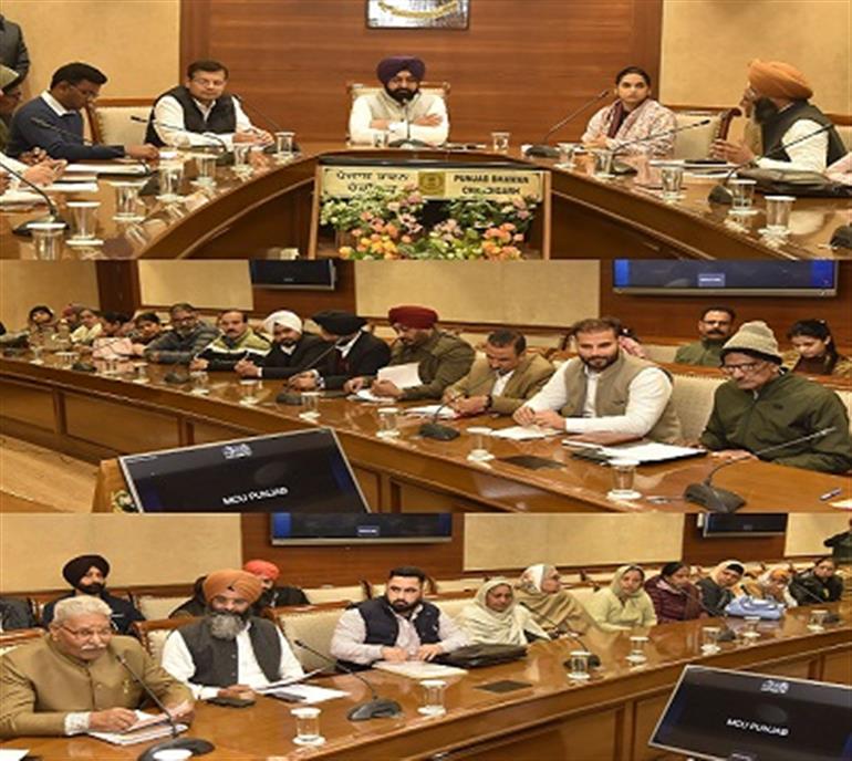 Mundian holds meetings with various unions, assures fulfilment of legitimate demands