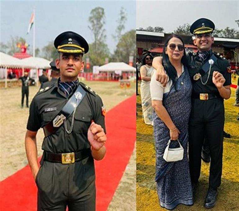 Mohali's Aryan Dutt commissioned into Elite 4 Horse Regiment of Indian Army