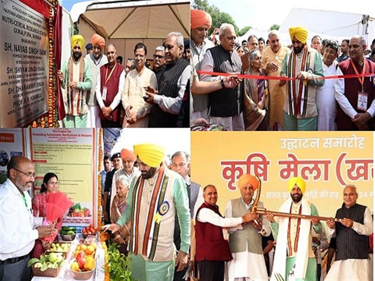 Kharif Krishi Mela-2026 begins at CCS HAU, Hisar; CM felicitates 42 progressive farmers, including 21 women
