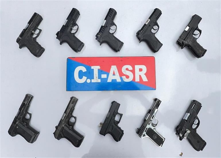 Two linked to cross-border illegal arms smuggling module held in Amritsar; 10 sophisticated pistols recovered