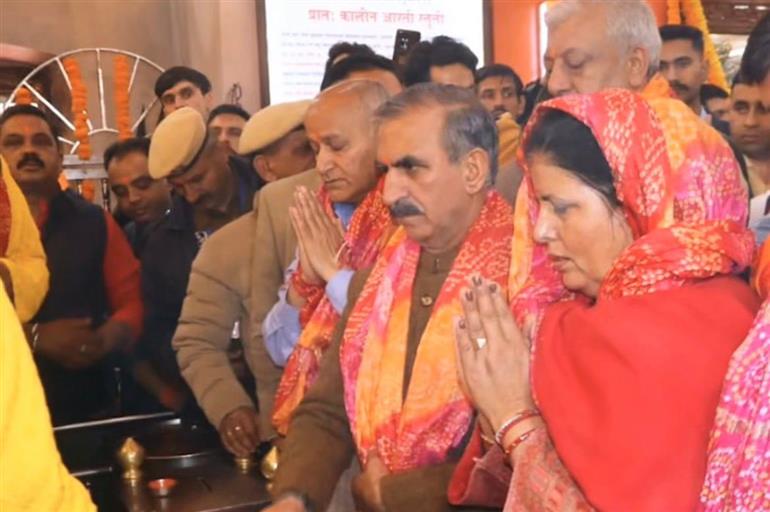 Himachal Pradesh CM Sukhu Visit Jakhu Hanuman Temple on Hanuman Jayanti