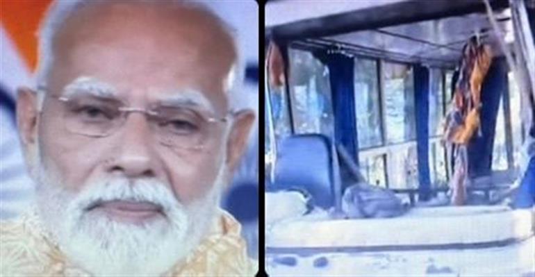 PM Modi Expresses Grief Over Fatehgarh Sahib Bus Tragedy; Villagers Protest at Accident Site