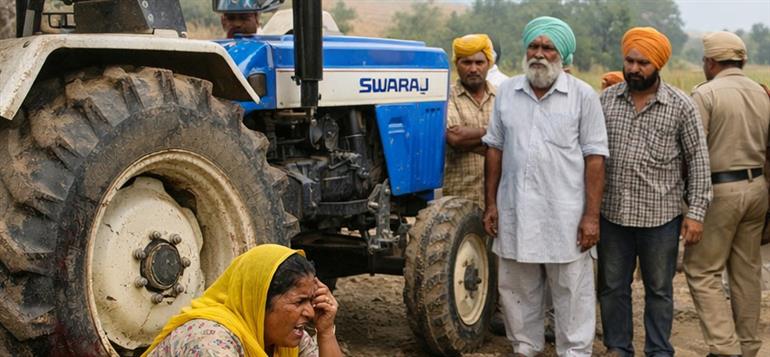 Elder Brother Crushed to Death by Younger Sibling with Tractor in Punjab Village 