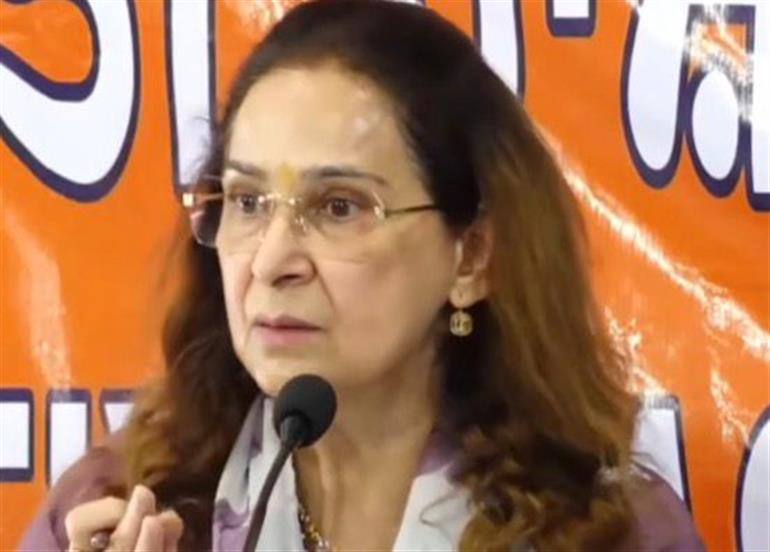 Bhartiya Rashtrawadi Party leader Dr. Navjot Kaur Sidhu held a press conference in Chandigarh