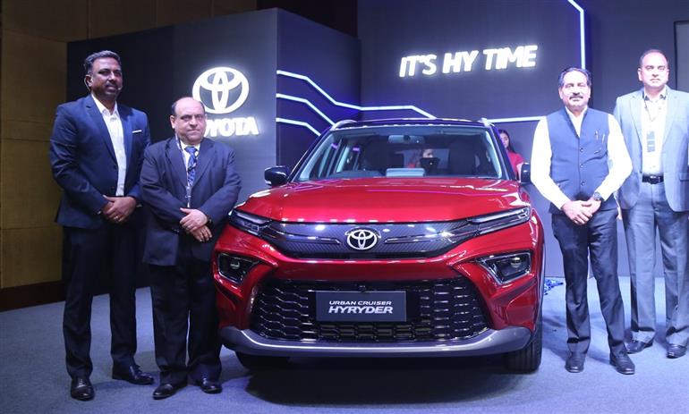 Toyota Kirloskar Motor showcases the brand-new Urban Cruiser Hyryder in ...