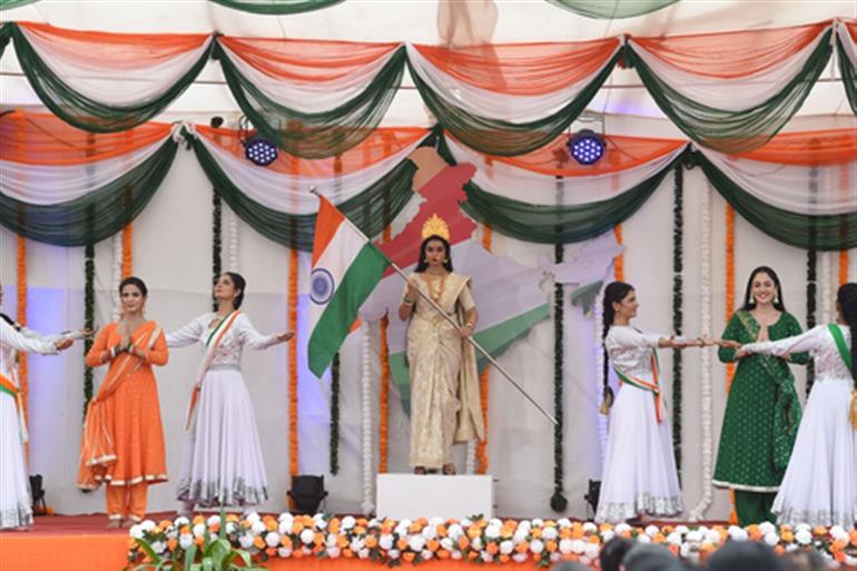 BookMyCostume Mother India Bharat Mata Patriotic Independence Day Kids  Fancy Dress Costume 6 pc set | Dealsmagnet.com
