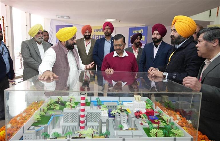  Punjab creates new history as Bhagwant Mann and Arvind Kejriwal dedicates Sri Guru Amar Dass thermal power plant to masses