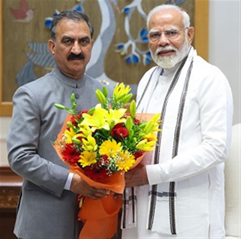 CM Sukhu urges PM Modi to support Himachal&39;s green state initiatives