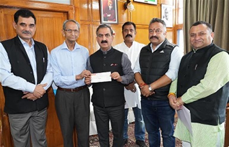 Ved Vihar Public School Educational Society donates over Rs. 1.5 Crore towards Mukhya Mantri Sukh Aashray Kosh