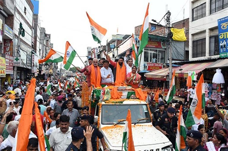 Tiranga Yatra held in Karnal’; citizens along with CM holds the National Flag