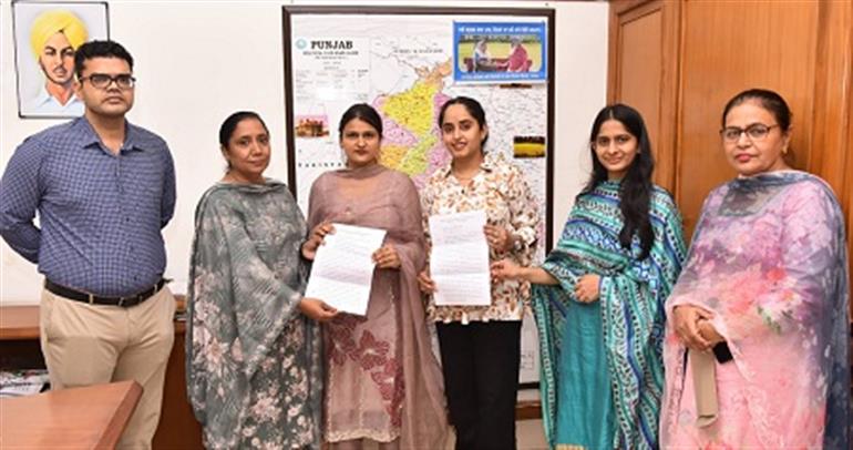 Cabinet Minister Hands Over Appointment Letters to Two Stenographers of the Social Security Department