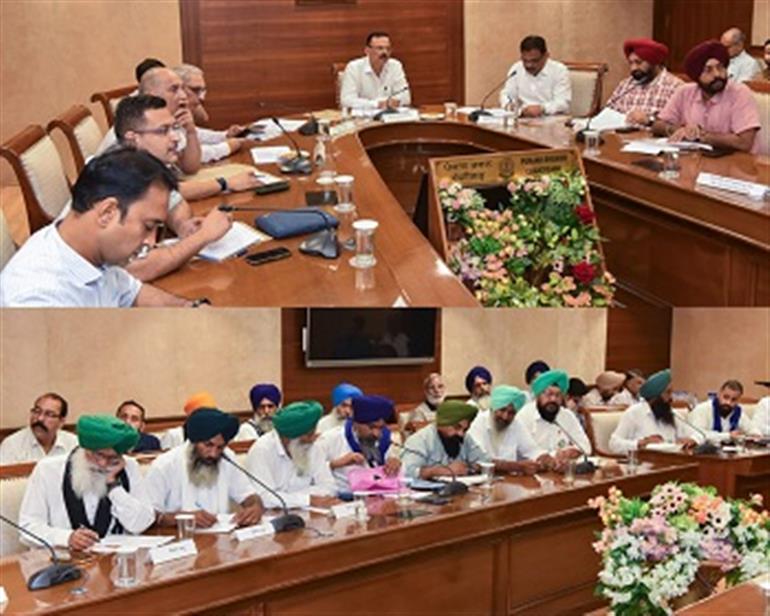 Meeting between Punjab Govt & Farmers' Unions; General Consensus on Key Issues