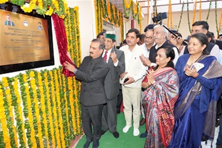 Himachal : CM inaugurates new tertiary cancer hospital building at IGMC, Shimla