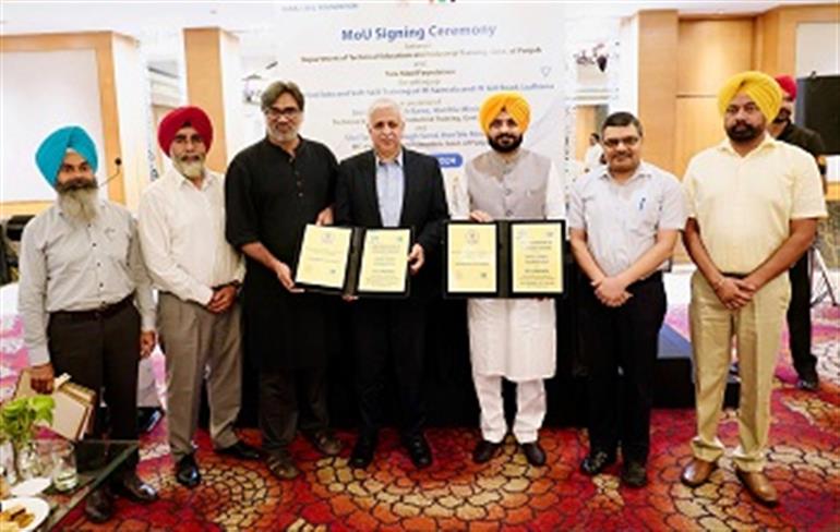 Punjab Government signs MoU with Tata Steel Foundation for skill training