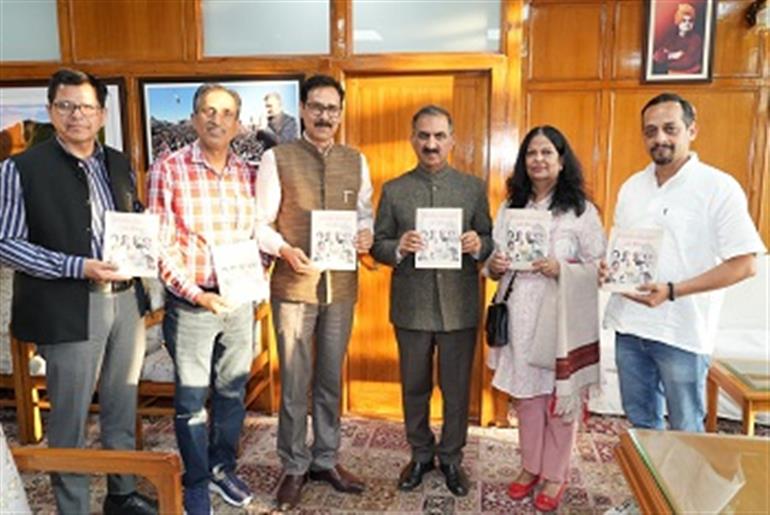 Himachal : CM releases &39;Celebrities Associated with Shimla’ authored by Trilok Suryavanshi