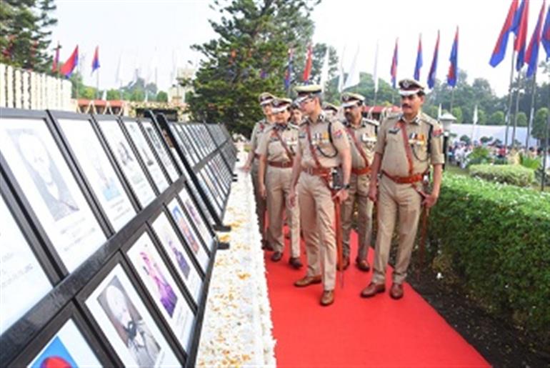 65th Police commemoration day : DGP pays rich tributes to Police Martyrs