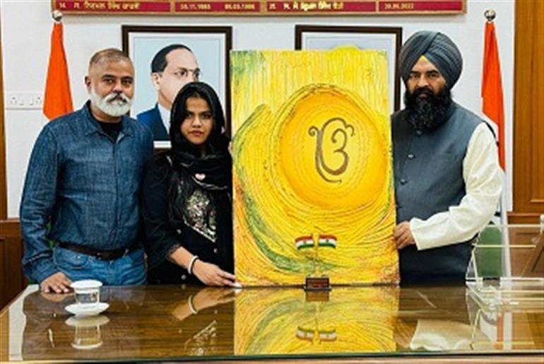  Talented Painter Felicitated by Deputy Speaker Rouri