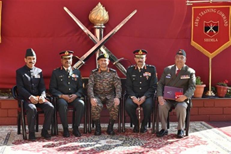 ARMY CHIEF VISITS ARMY TRAINING COMMAND AT SHIMLA 