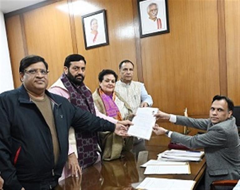 Haryana : BJP Candidate Rekha Sharma files Nomination for Rajya Sabha By-Election