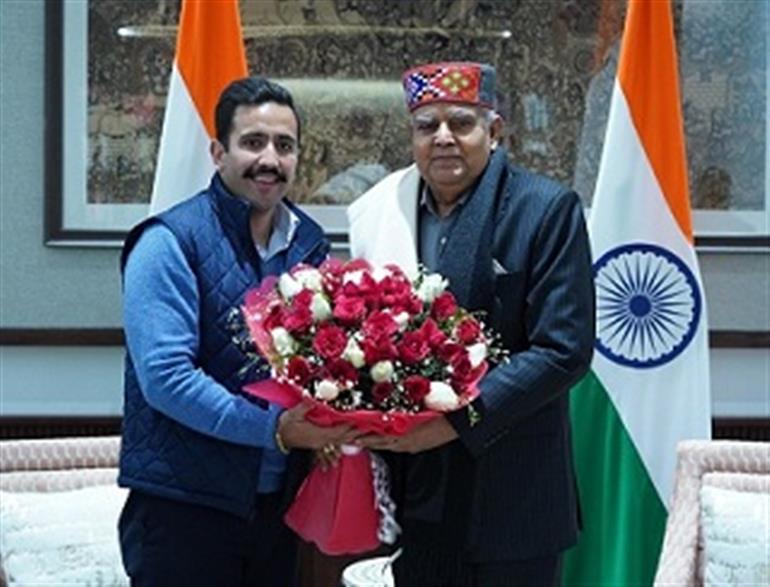 Himachal : PWD minister paid courtesy visit to VP Dhankhar