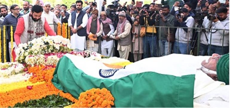 CM Saini pays tribute to former CM OP Chautala