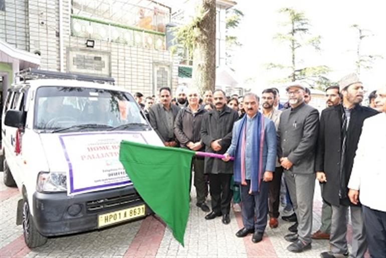 Himachal : CM flags off Home-Based Palliative Care vehicle