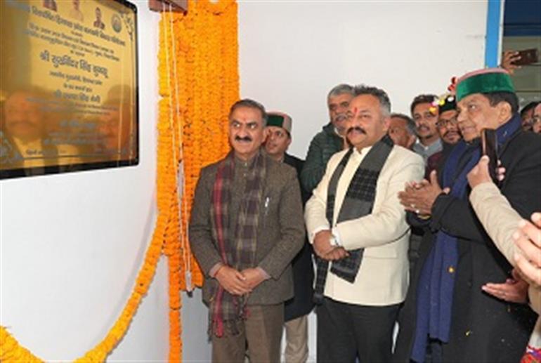 CM dedicates developmental projects worth Rs.40.84 crore in Jubbal- Kotkhai Assembly constituency