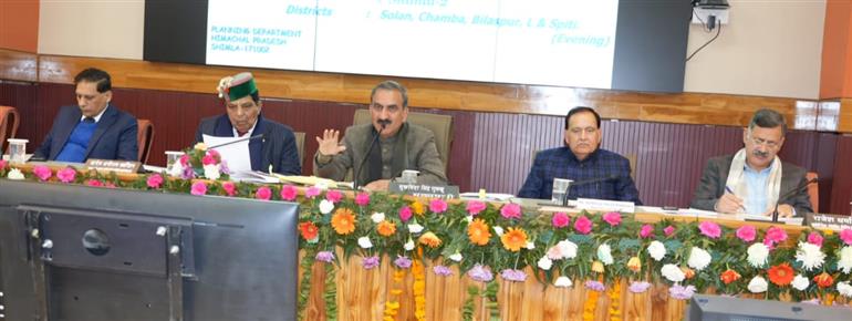 Sukhu directs officials to prioritize MLA priorities for timely completion of projects