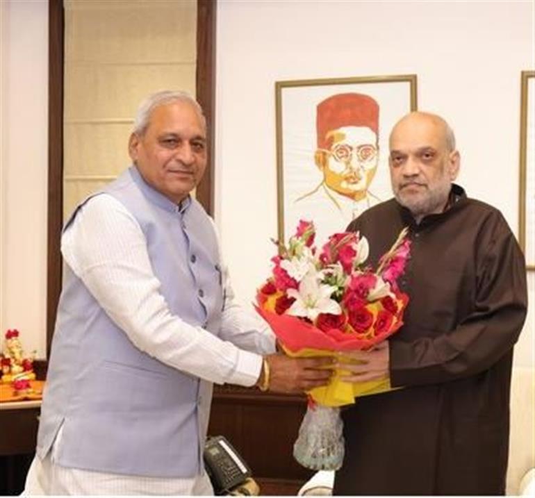 Ranbir Gangwa meets Home Minister Shah in Delhi