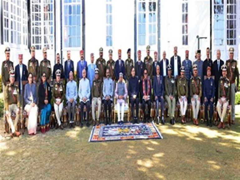 Governor honours 76 awardees of police, home guards & civil defence at investiture ceremony