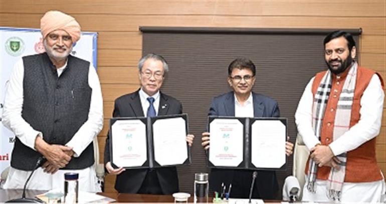 MoU signed between MPHU, Karnal and Kochi Univ, Japan in presence of CM 