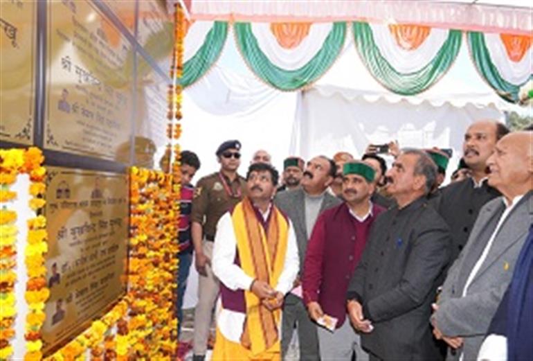 CM lay Foundation Stones of Rs. 30.9CR in Shahpur