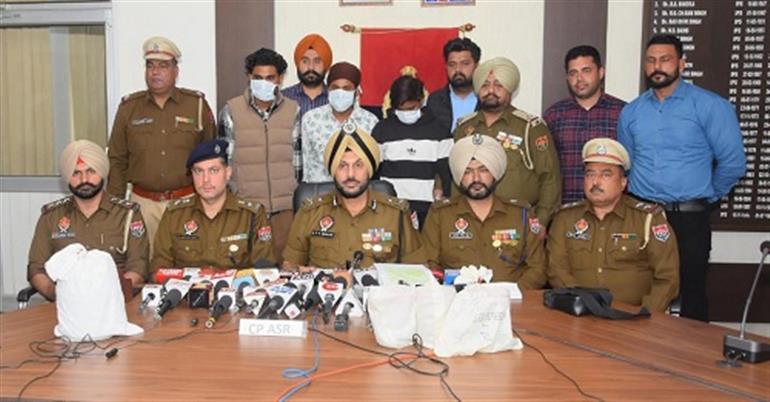 Punjab police arrests juvenile among four drug smugglers from Amritsat