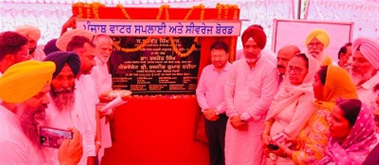 Dr. Ravjot lays foundation stone of Amrut 2.0 project 