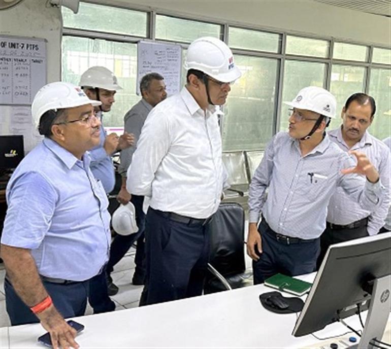 HPGCL MD visited Panipat Thermal Power Station