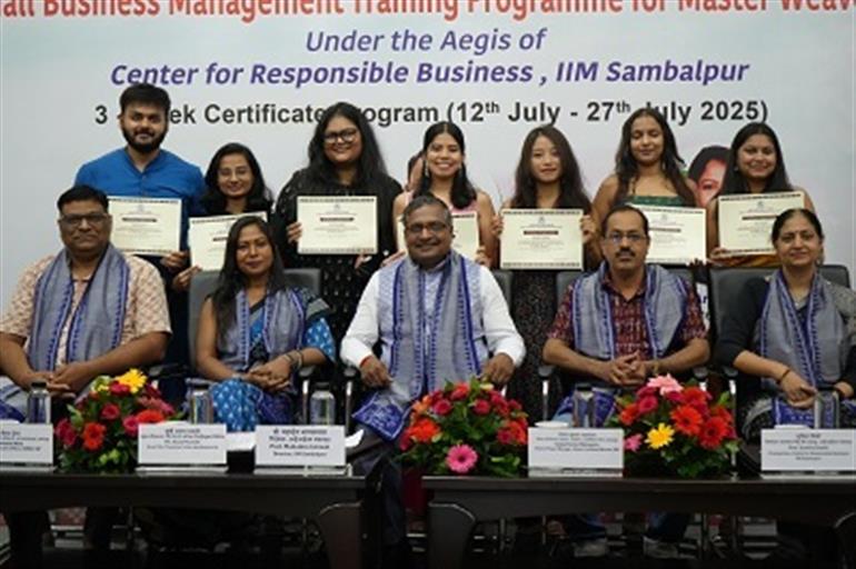 IIM Sambalpur Helps Sambalpuri Handloom to go Global