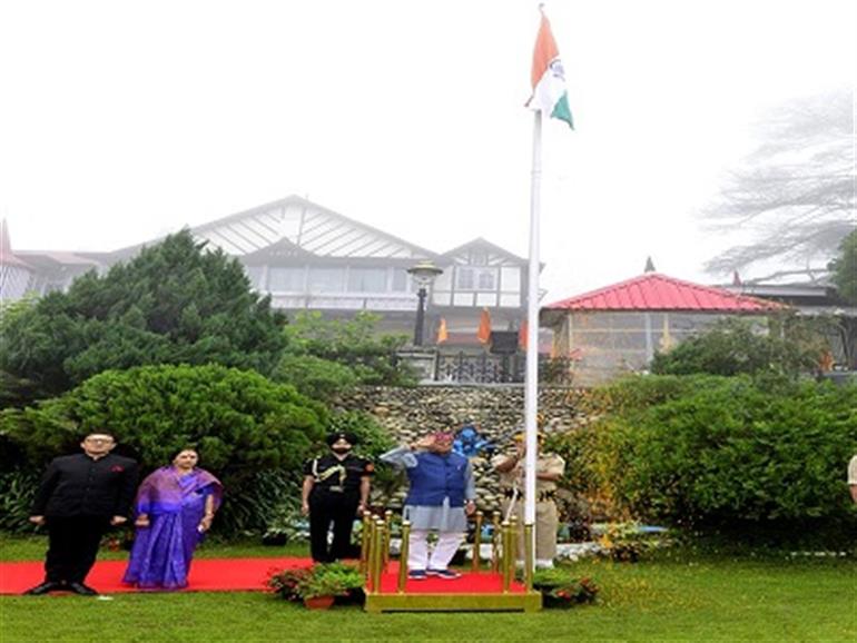 Himachal : 79th Independence Day celebrated with enthusiasm at Raj Bhavan