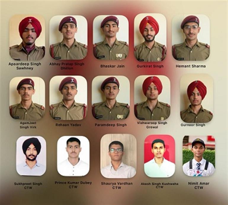 Punjab : 15 MRSAFPI cadets clear SSB for NDA & TES courses