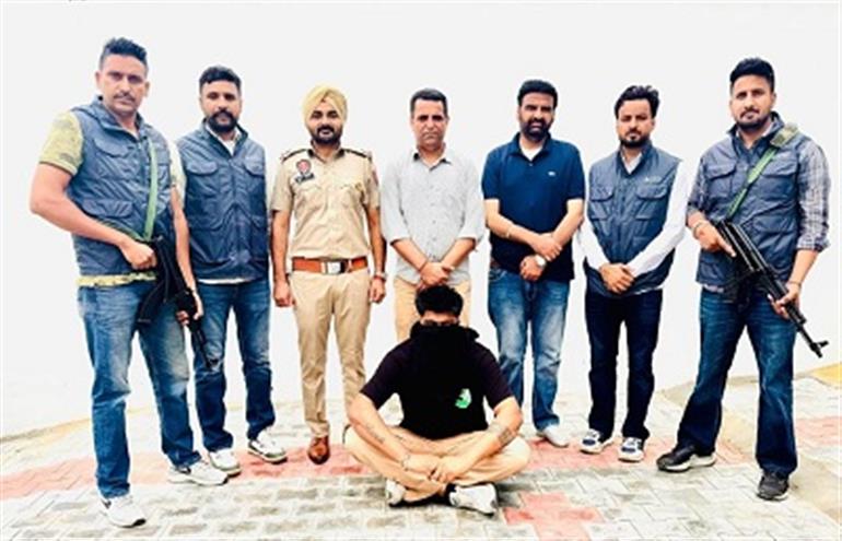 Gangster Goldy Brar&39;s associate held with five Pistols